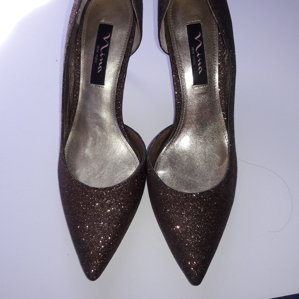 SHOES NINA NEW YORK LIKE NEW GLITTER SIZE …